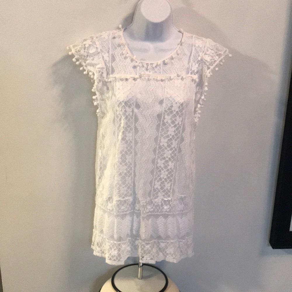 Lace dress of long shirt